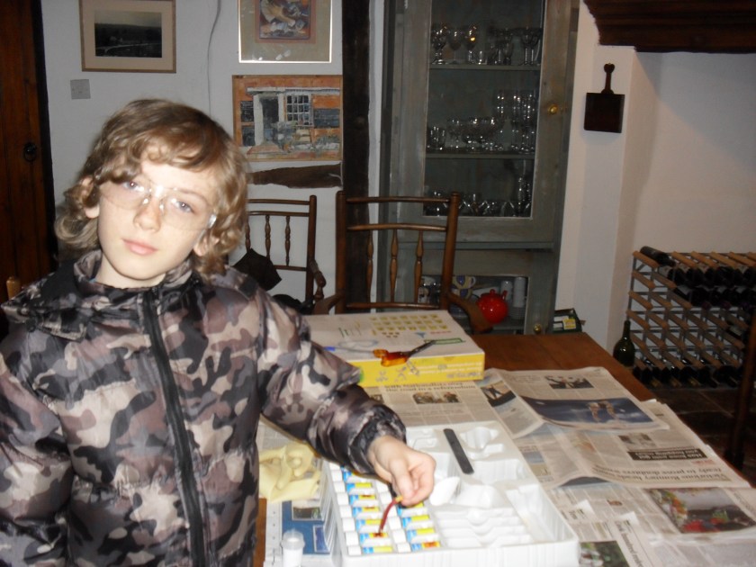 Professor Zac in his laboratory