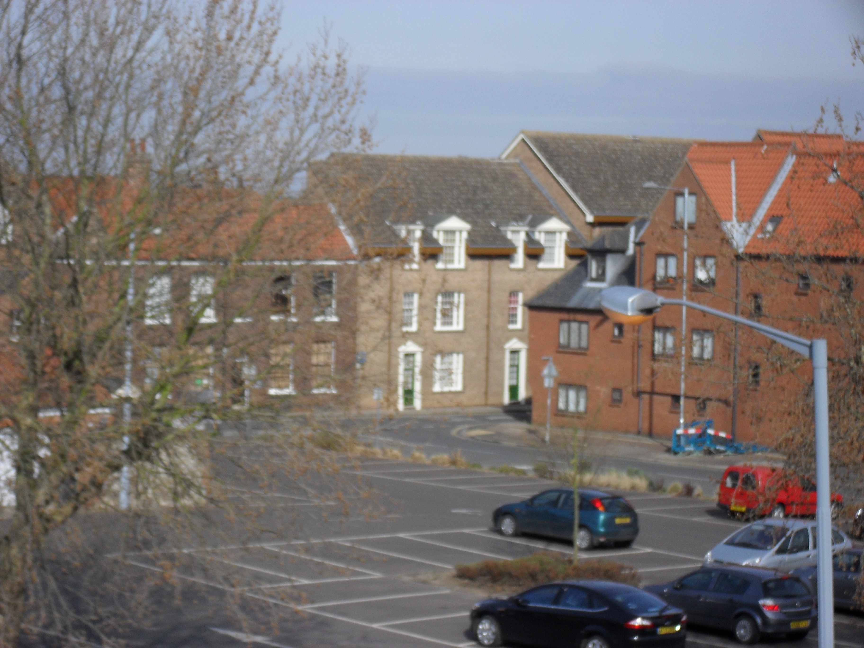 View across Baker Lane Car park