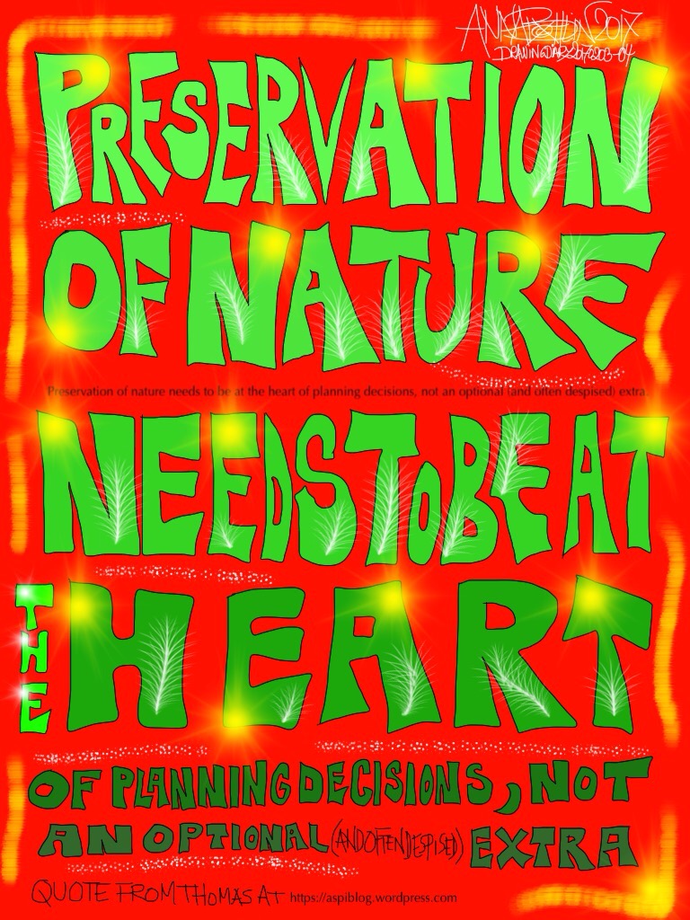 Quote drawing Preservation of&nbsp;nature…