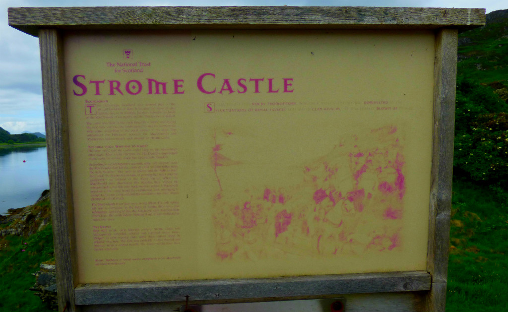 castle info board