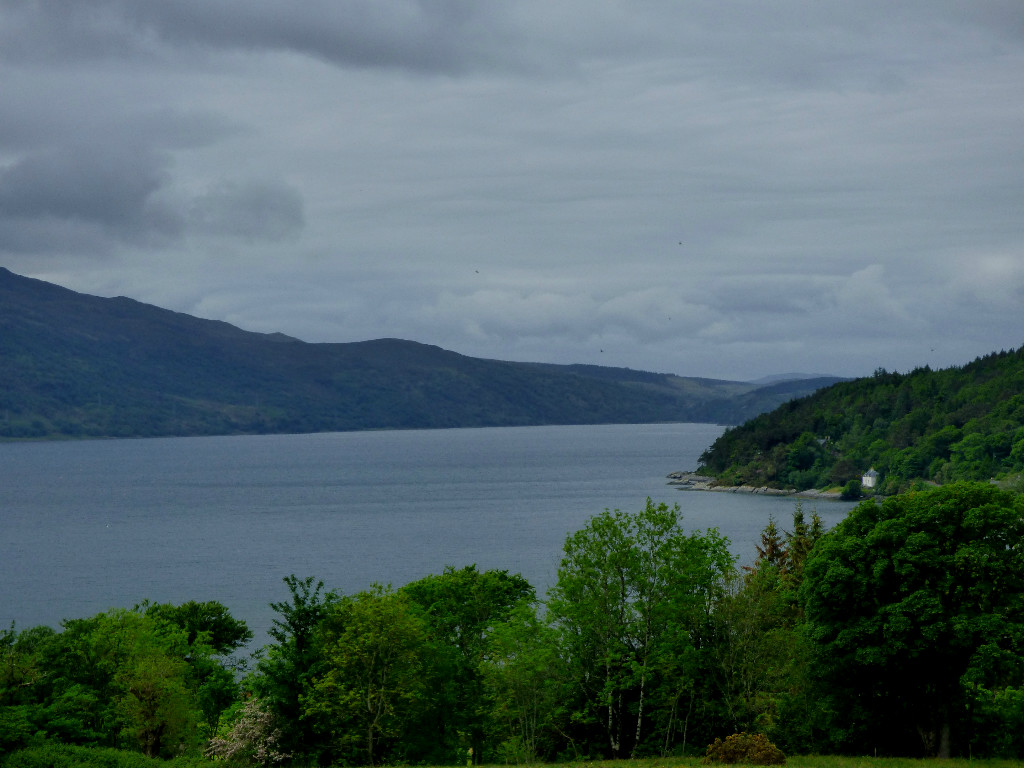 Distant view of Craggan Cottage