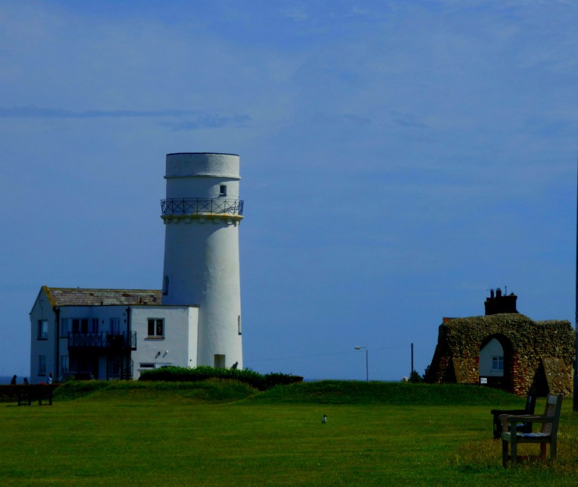Lighthouse and ruined church