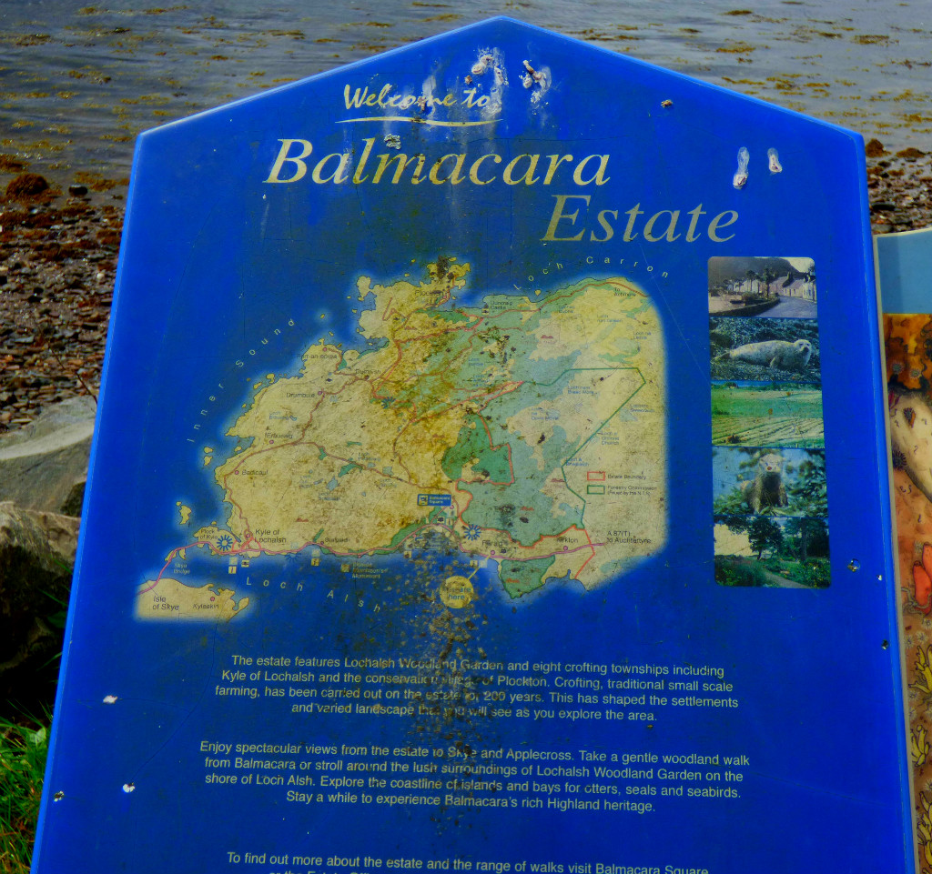 Reraig info board - Balmacara Estate