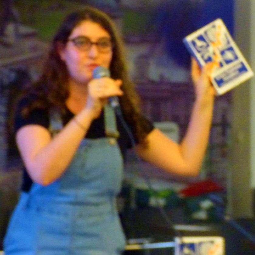 Chair plugging Roddy's book