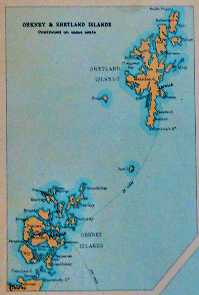 Orkney and Shetland islands