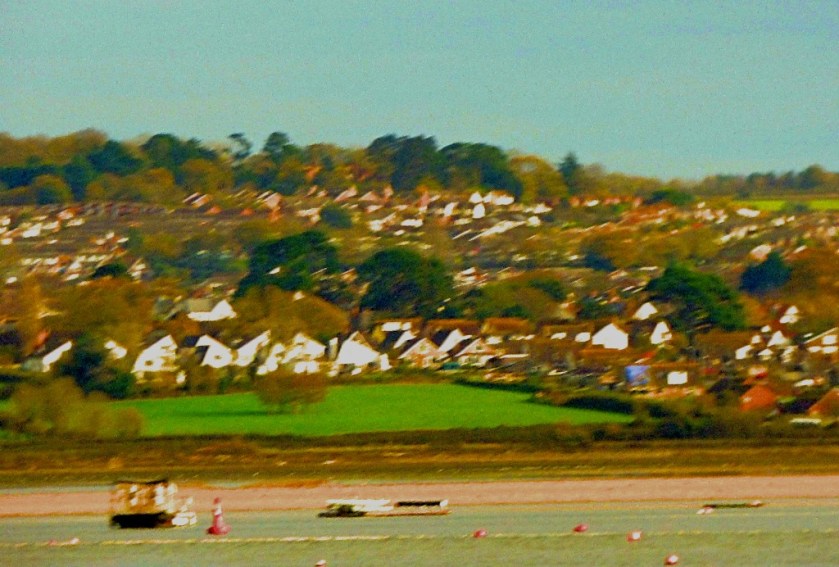 Across the water from train IV