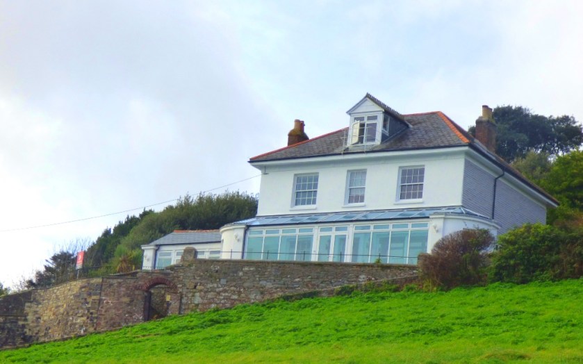 big house overlooking Kingsand