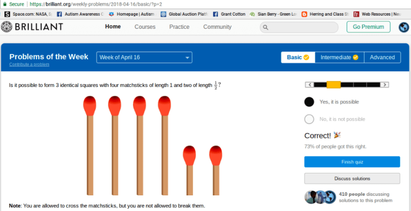 matchstick answer