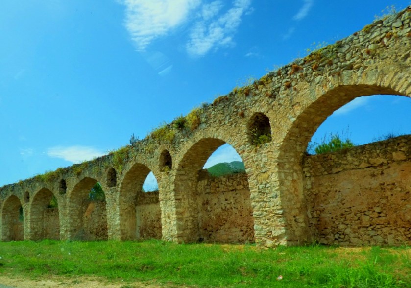 Aqueduct through car window II
