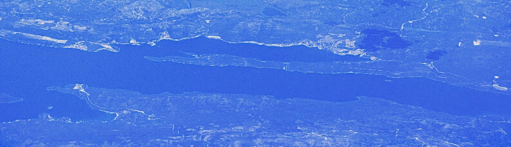 Coastal land from the air