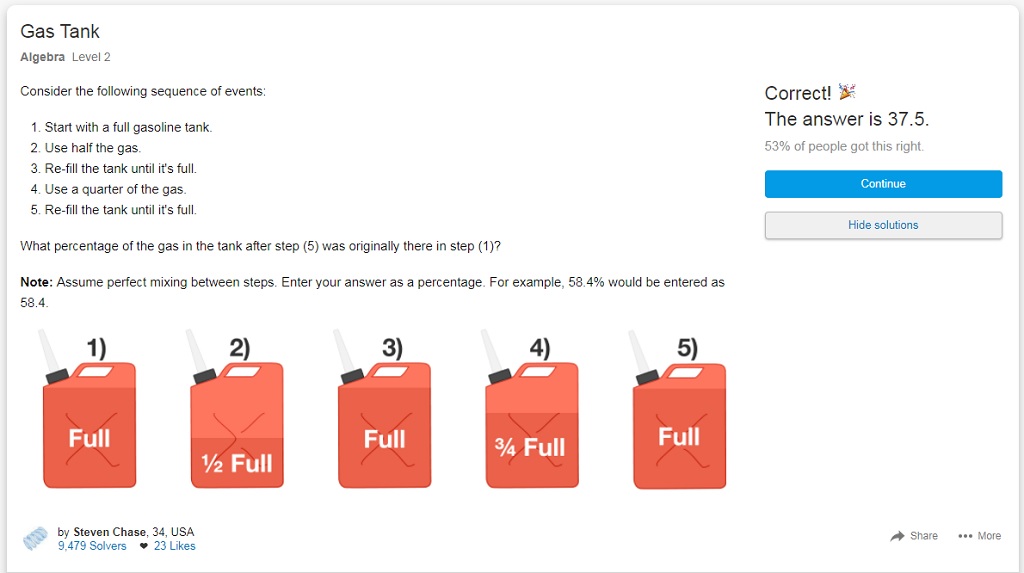 Answers to Puzzles and Notice of&nbsp;Absence