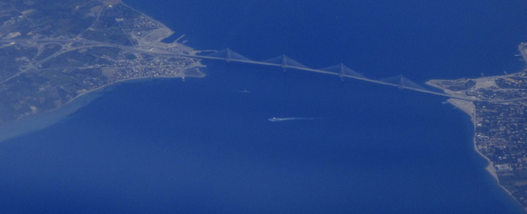 Major bridge from 37,000 feet up