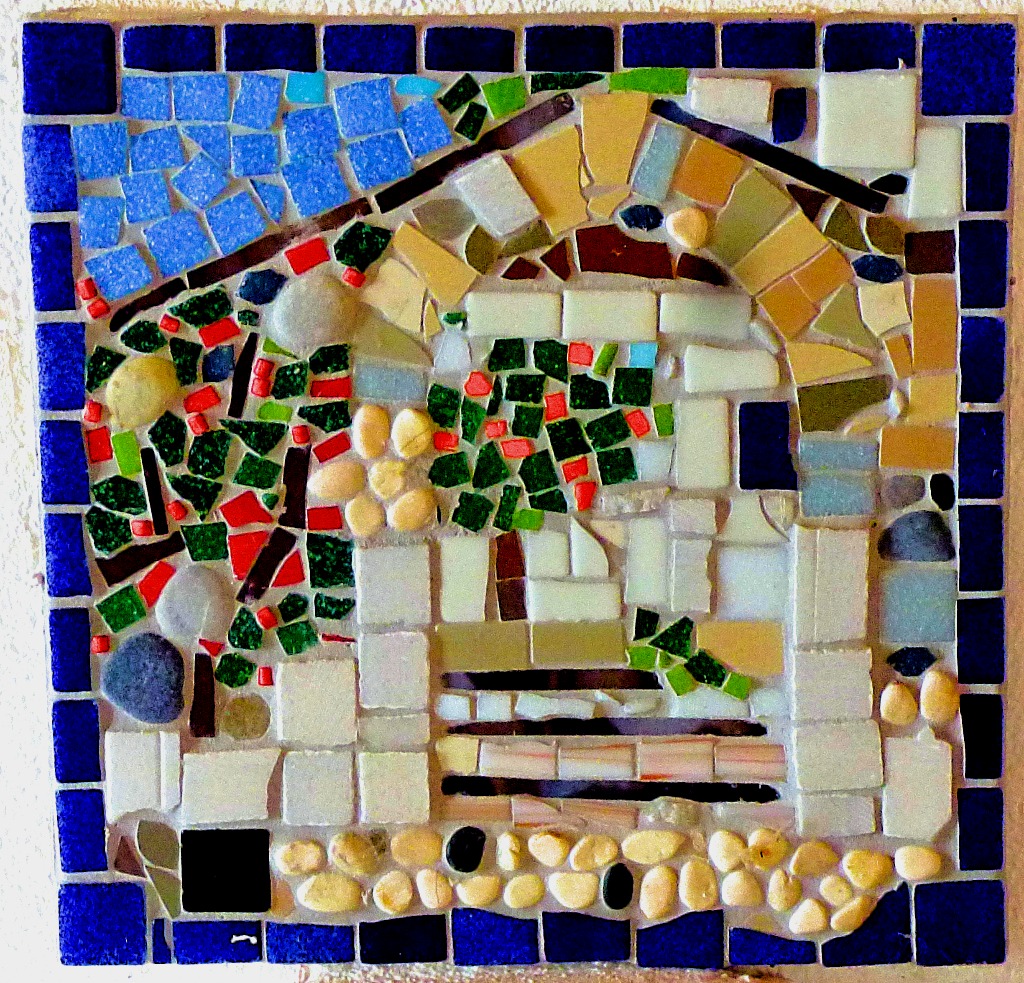 Mosaic over the stairs