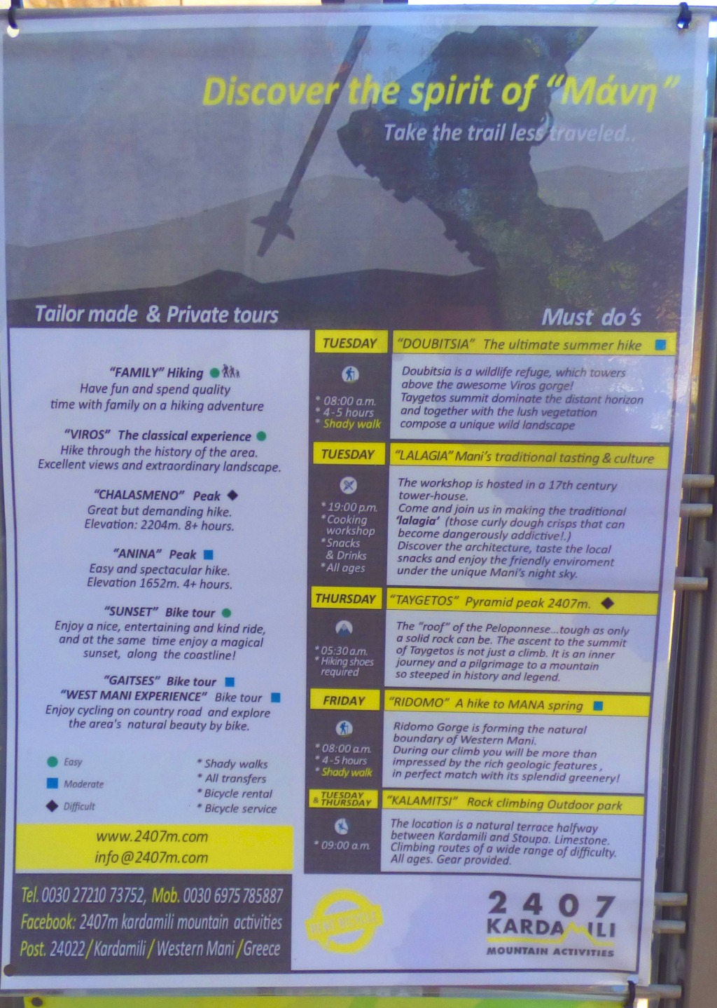 Discvover the spirit of the Mani