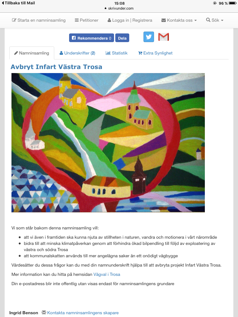 Vill du också behålla Trosas natur – Save Trosa nature&nbsp;petition