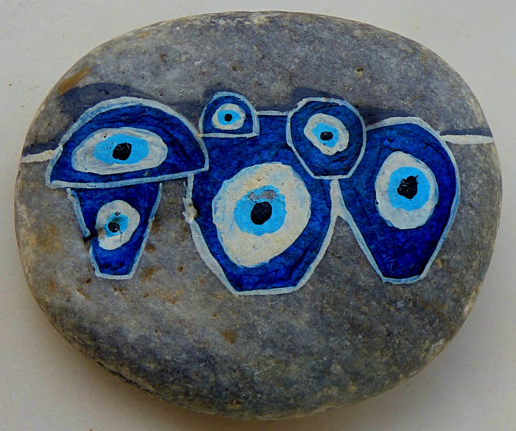 Painted stone, Greg's, Agios Nikolaos