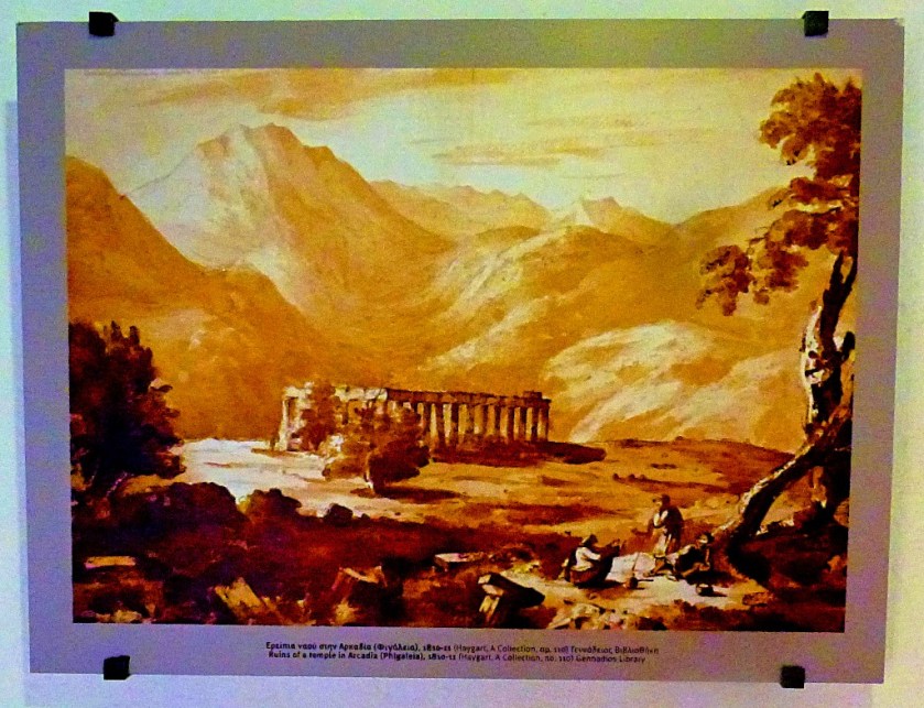 Temple and mountains