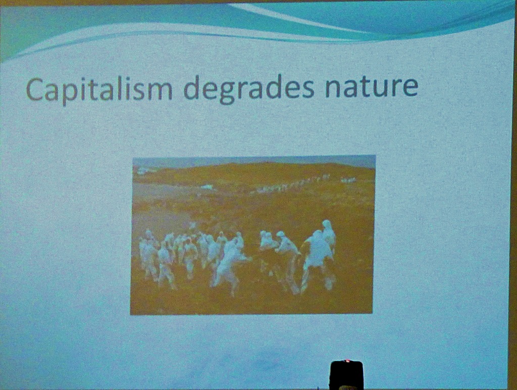 Capitalism degrades nature