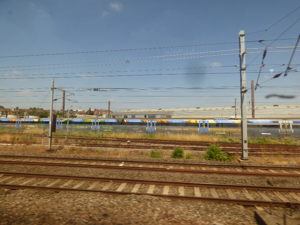 distant view of trains