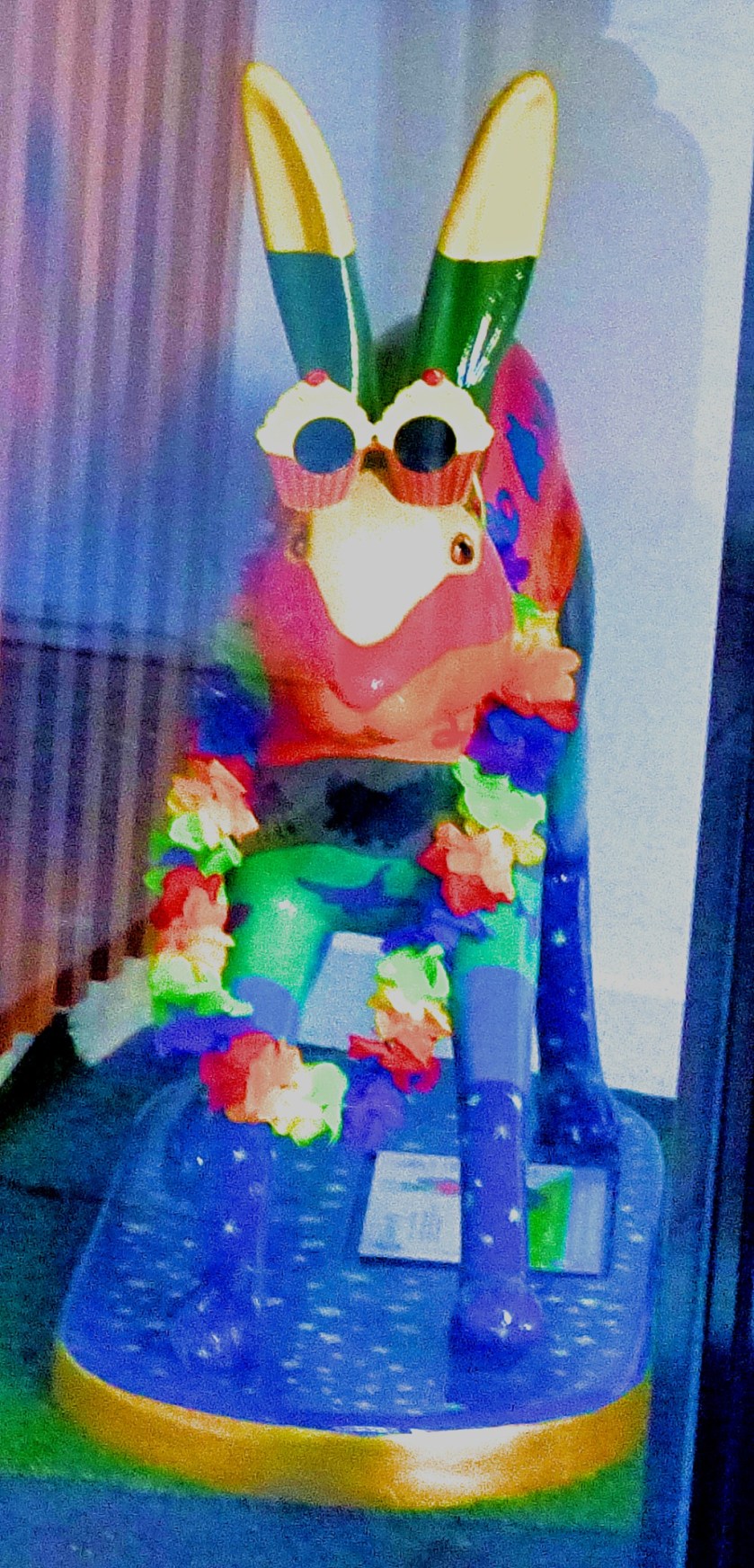 Hare in a shop window