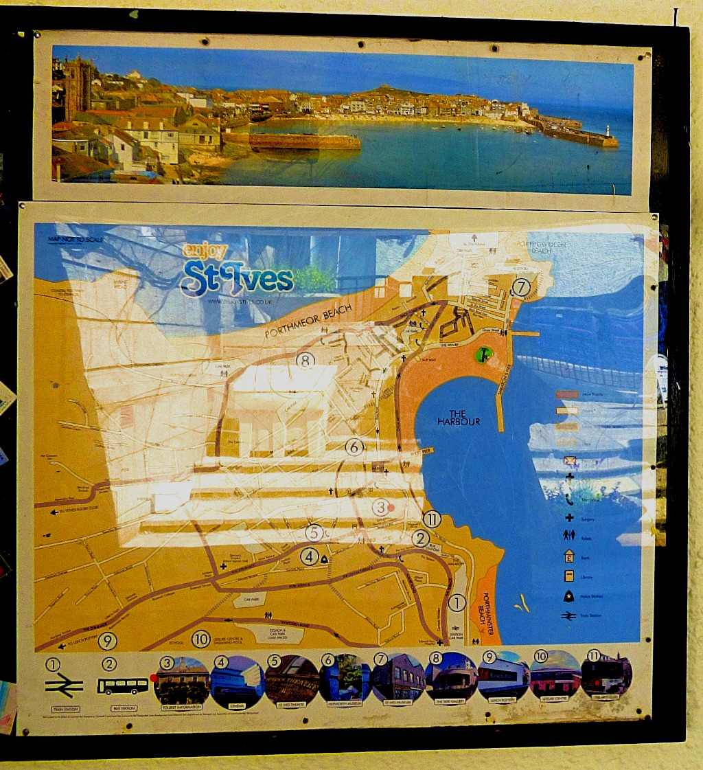 St Ives map and picture
