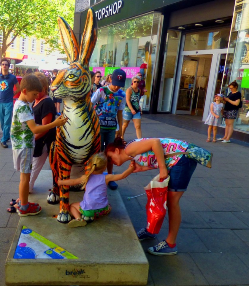 Tiger Striped Hare, nr Top Shop