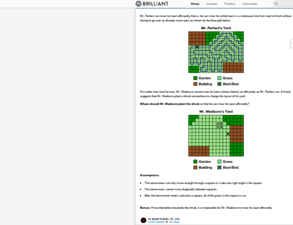 Mr Mediocre question II