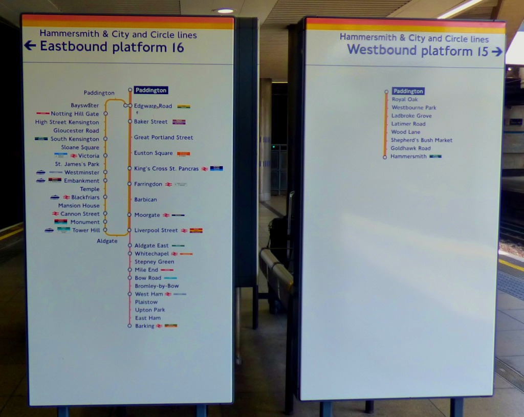 Paddington platforms