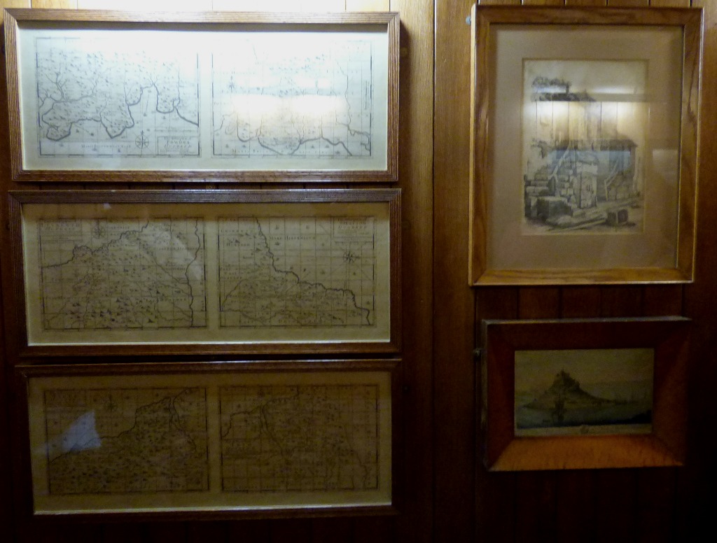 six maps, two pictures