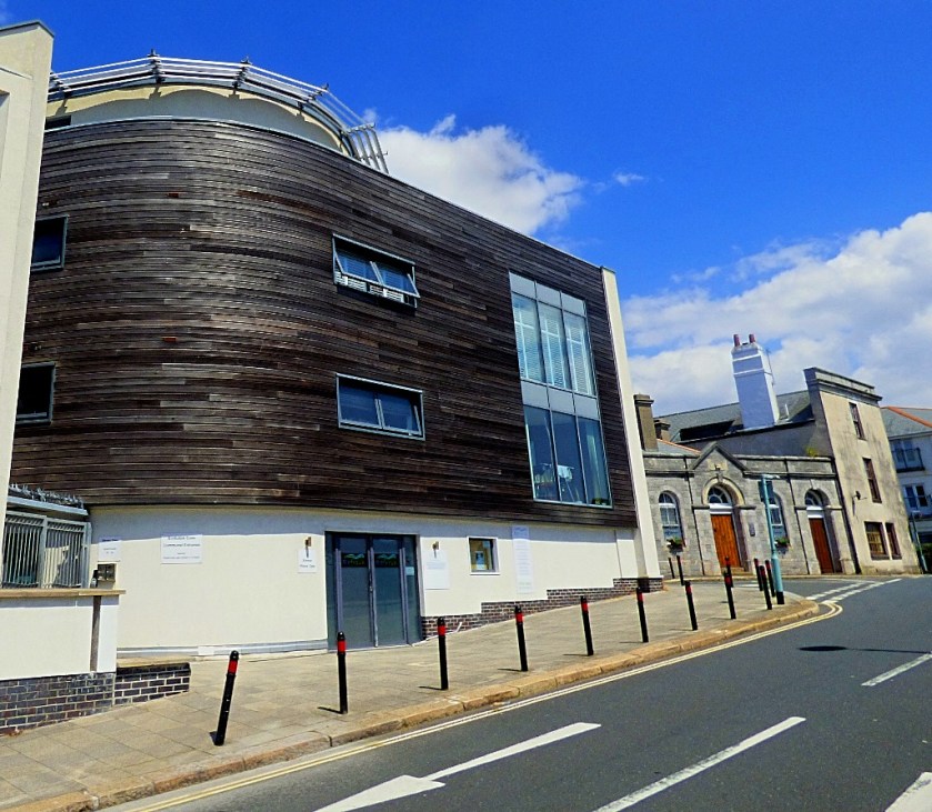 Wood fronted building