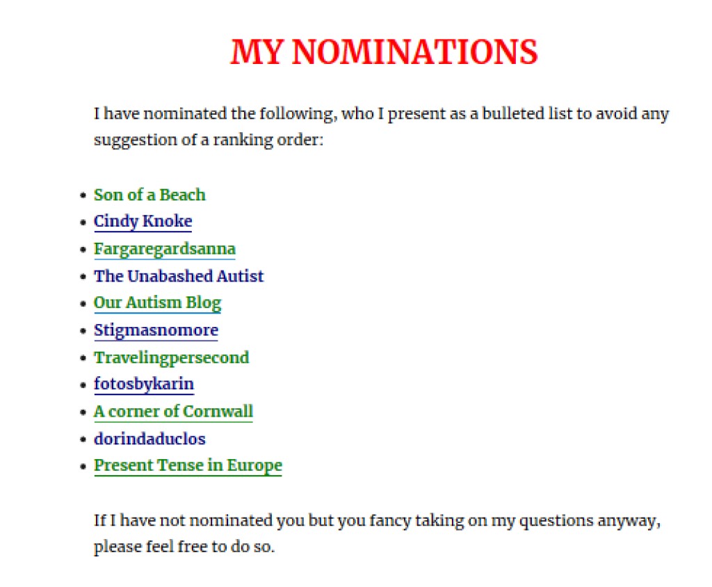 Nominations